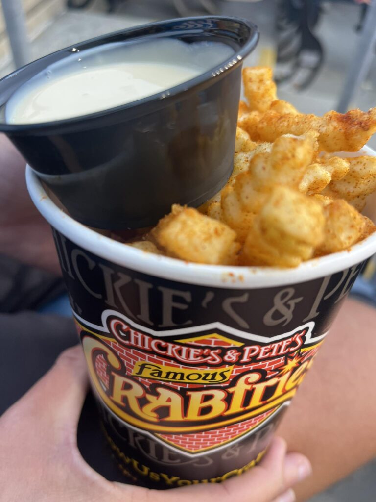 Chicki & Pete's Crab Fries (@BallPark)